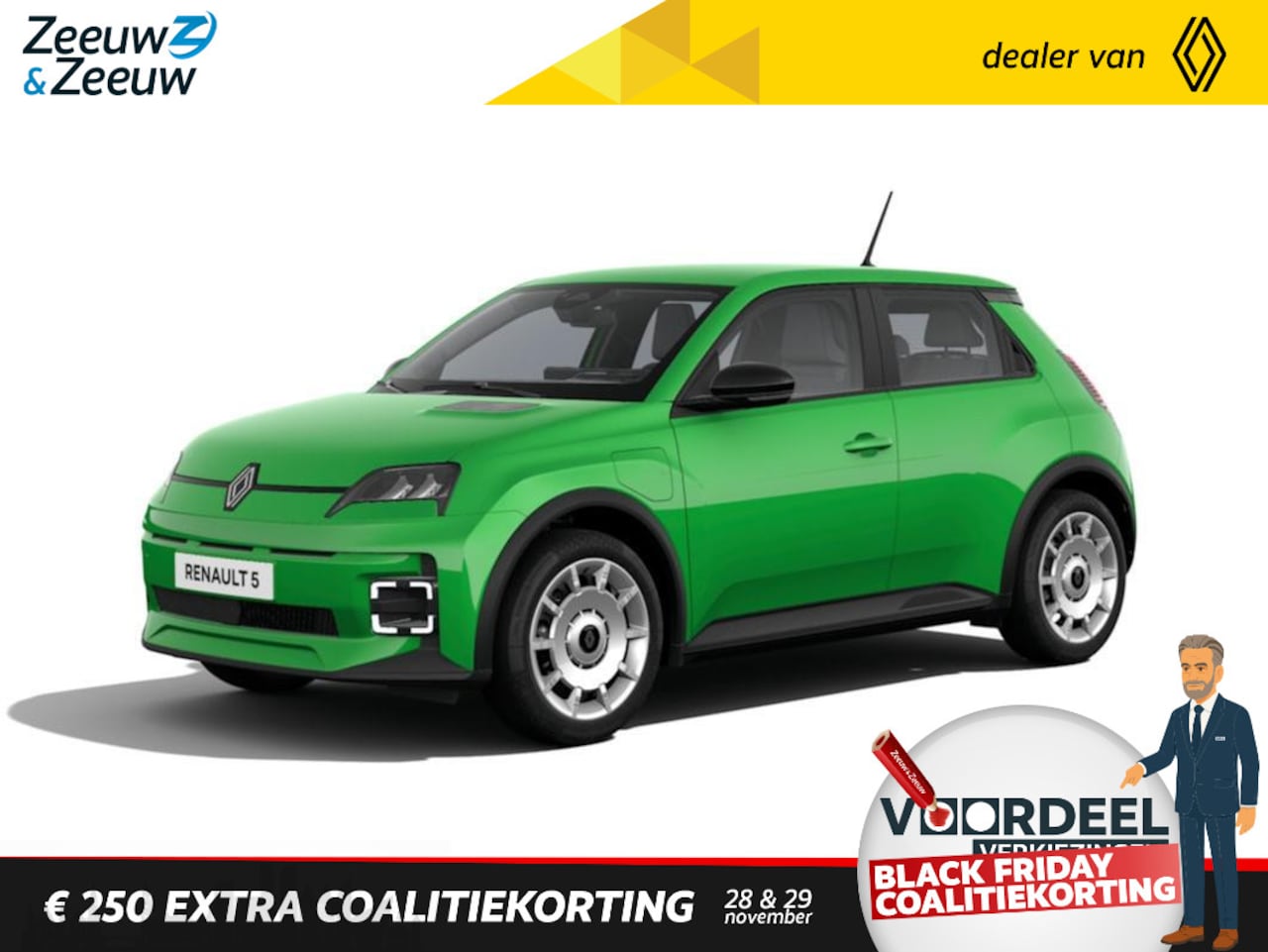 Renault 5 - urban range FIVE 40 kWh Nieuwe stads-EV | Vanaf nu te bestellen | 310KM actieradius | 40kW - AutoWereld.nl