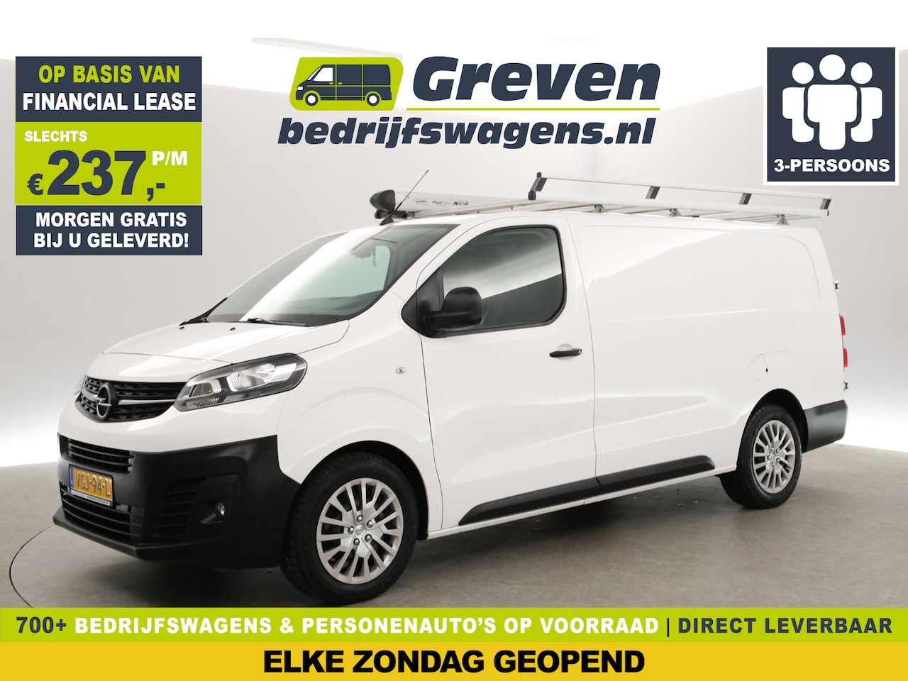 Opel Vivaro - 1.5 CDTI L2H1 | Airco | Cruise | 3-Zits | Trekh. | Imperiaal | Parkeersens. - AutoWereld.nl