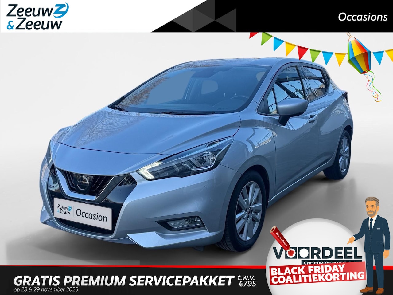 Nissan Micra - 1.0 IG-T N-Connecta NAVI AIRCO PARKEERSENSOREN CRUISE CONTROLE 5 DEURS LM VELGEN ZEER MOOI - AutoWereld.nl