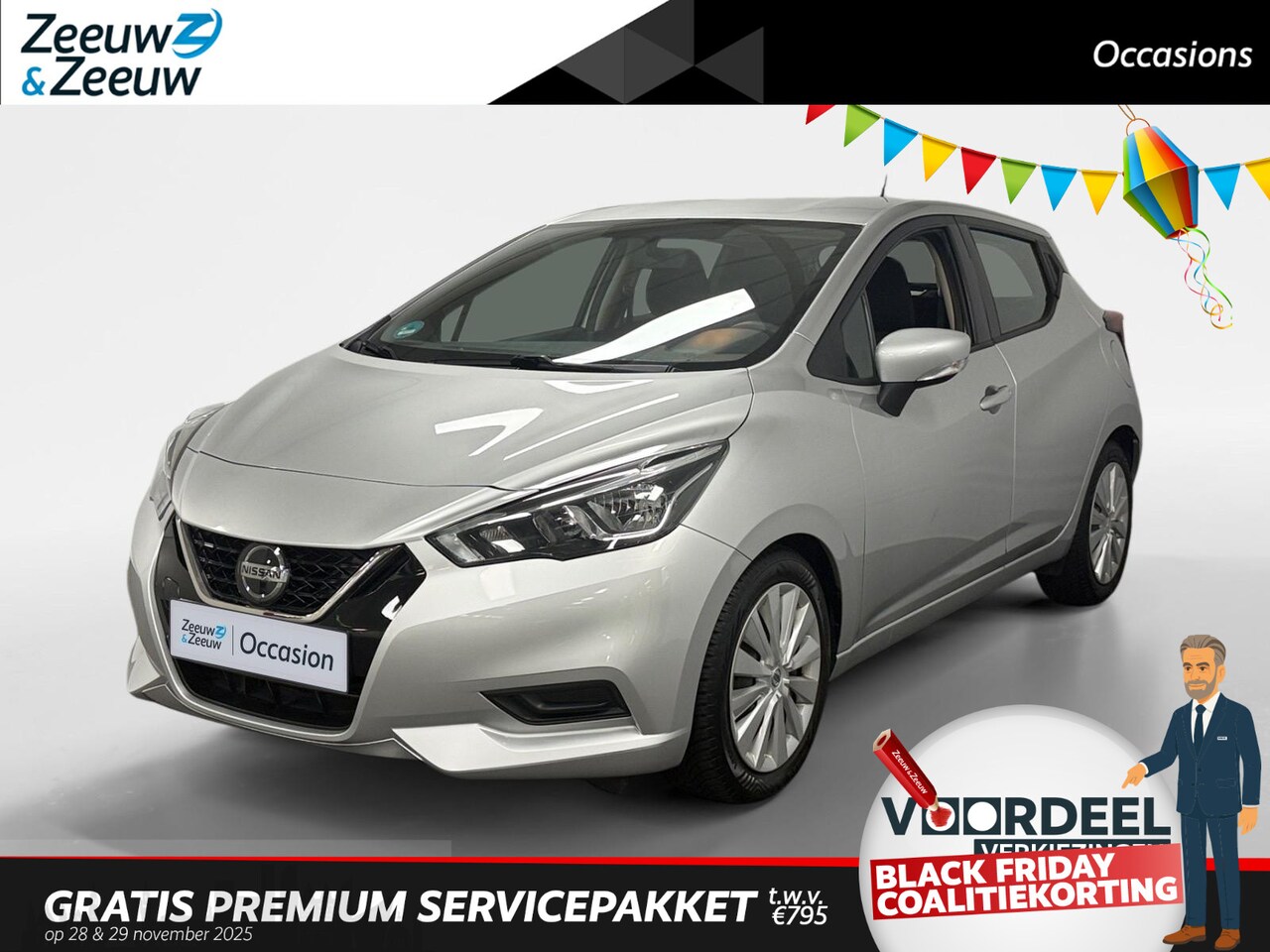 Nissan Micra - 1.0 IG-T Acenta AUTOMAAT AIRCO CRUISE CONTROLE APPLE CARPLAY ANDROID AUTO 5 DEURS APPLE CA - AutoWereld.nl