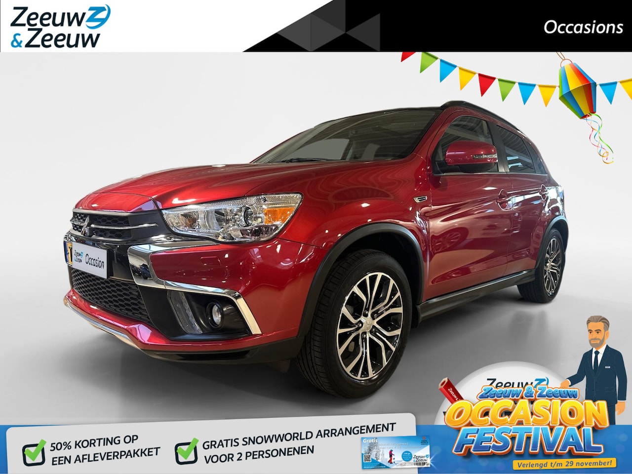 Mitsubishi ASX - 1.6 Cleartec Instyle | Trekhaak | Parkeersensoren | Camera | Panoramadak | Carplay / Andro - AutoWereld.nl