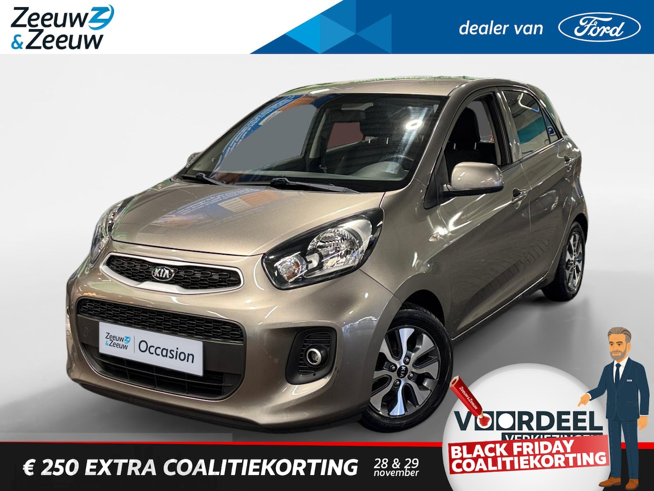 Kia Picanto - 1.0 CVVT EconomyPlusLine | Airco| Camera| Navigatie| 12 maanden Bovag Garantie| - AutoWereld.nl