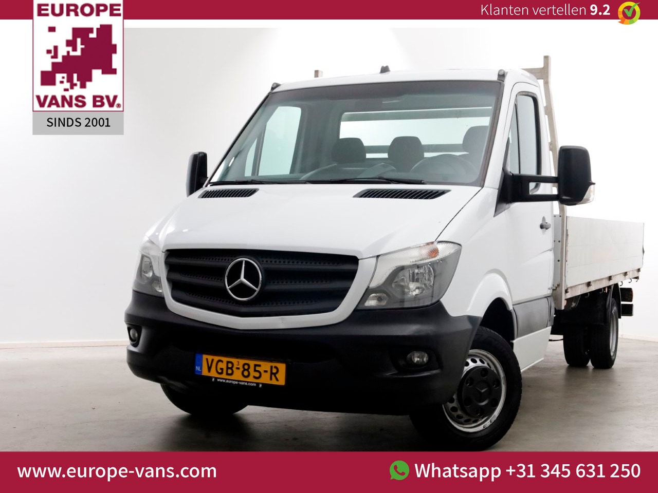Mercedes-Benz Sprinter - 519 CDI 3.0 V6 190pk Euro6 Open Laadbak L443cm Airco 12-2016 - AutoWereld.nl