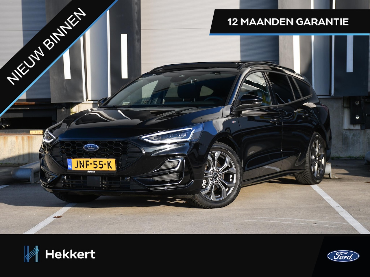 Ford Focus Wagon - ST Line X 1.0 EcoBoost Hybrid 155pk Automaat SCHUIF-DAK | LED MATRIX | WINTER PACK | 17''L - AutoWereld.nl