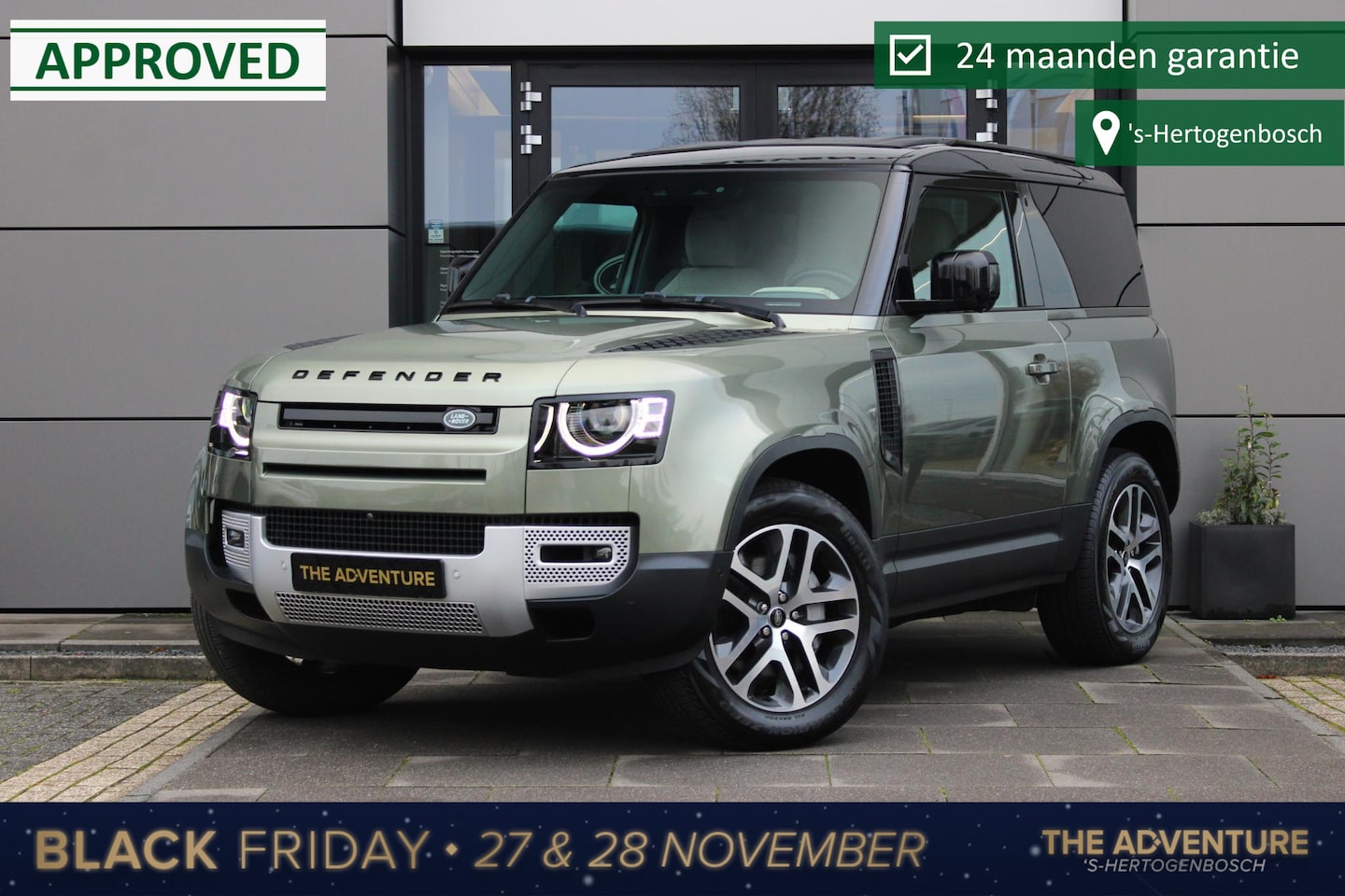 Land Rover Defender Hard Top - 3.0 D300 90 SE | Jumpseat | Luchtvering | Trekhaak - AutoWereld.nl