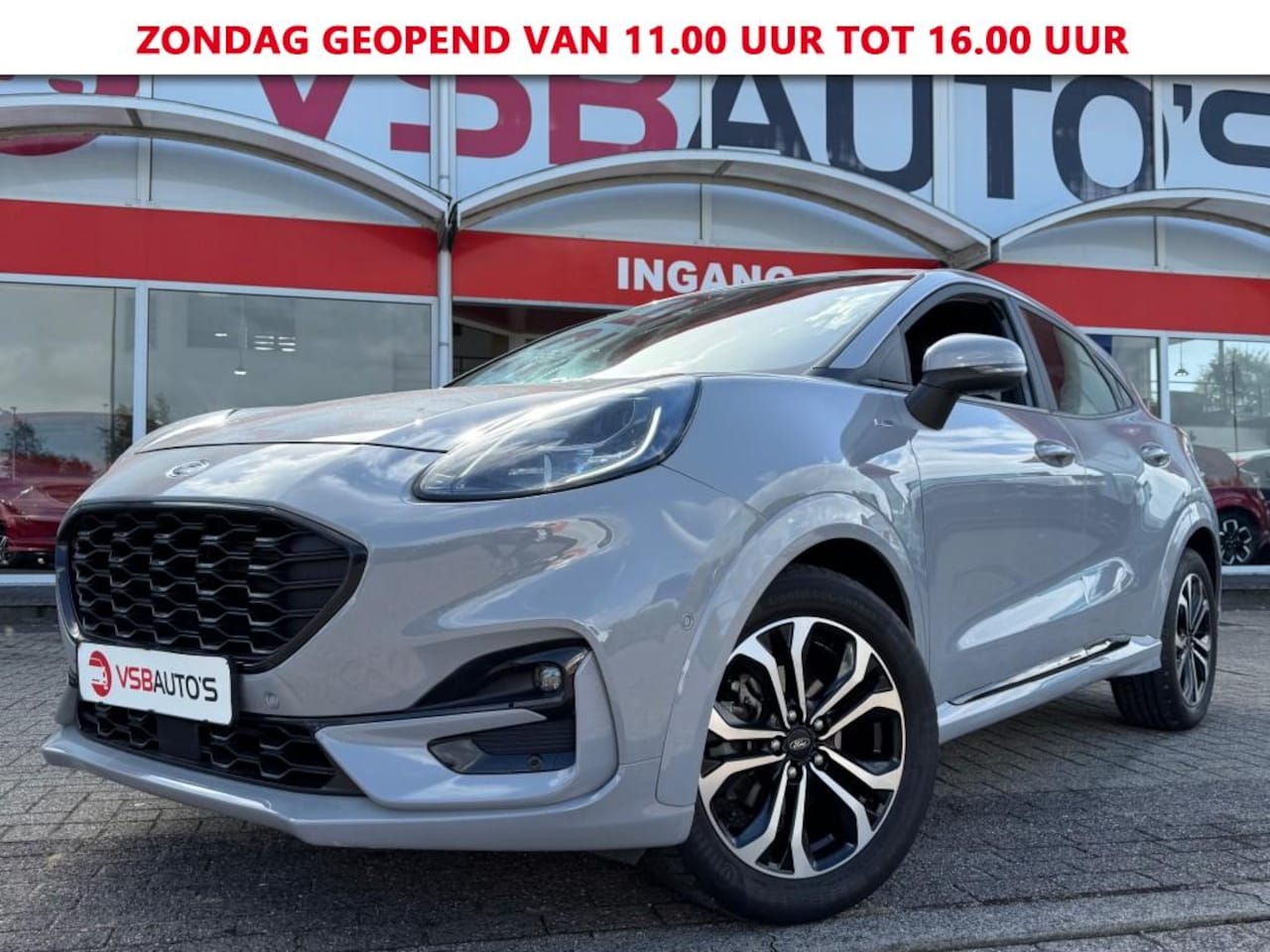 Ford Puma - 1.0 ECOBOOST 125PK ST-LINE HYBRIDE NARDO-GREY LED NAVI CAMERA ECC-AIRCO LMV PDC - AutoWereld.nl