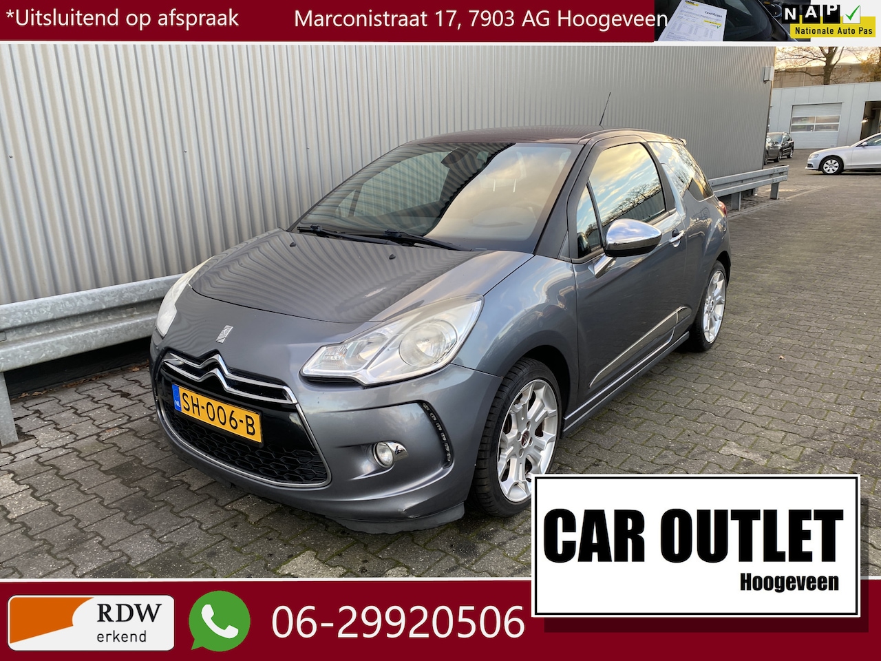 Citroën DS3 - 1.6 THP Sport Chic Clima, CC, PDC, LM, nw. APK – Inruil Mogelijk – - AutoWereld.nl