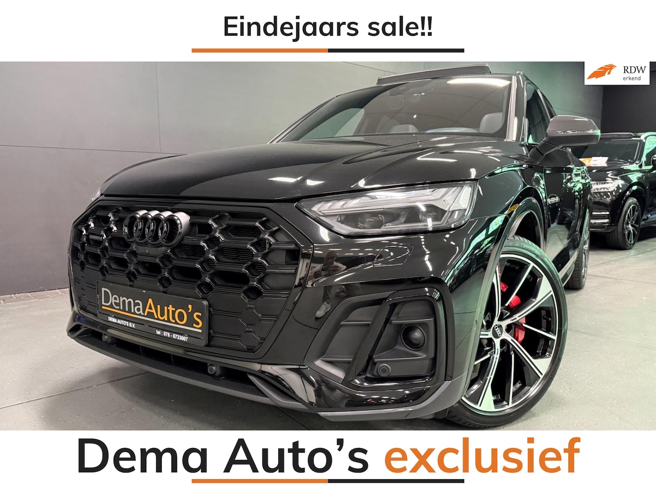 Audi Q5 SQ5 - 55 TFSI e 367PK 3XS-LINE RS-LEDER PANO/H-UP/B&O/CAM/DAB/FULL-OPTION!! - AutoWereld.nl