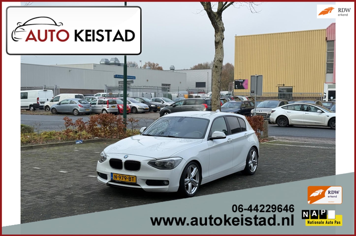 BMW 1-serie - 116i AUTOMAAT 5-DEURS NAVIGATIE/CLIMA/STOELVERWARMING! - AutoWereld.nl