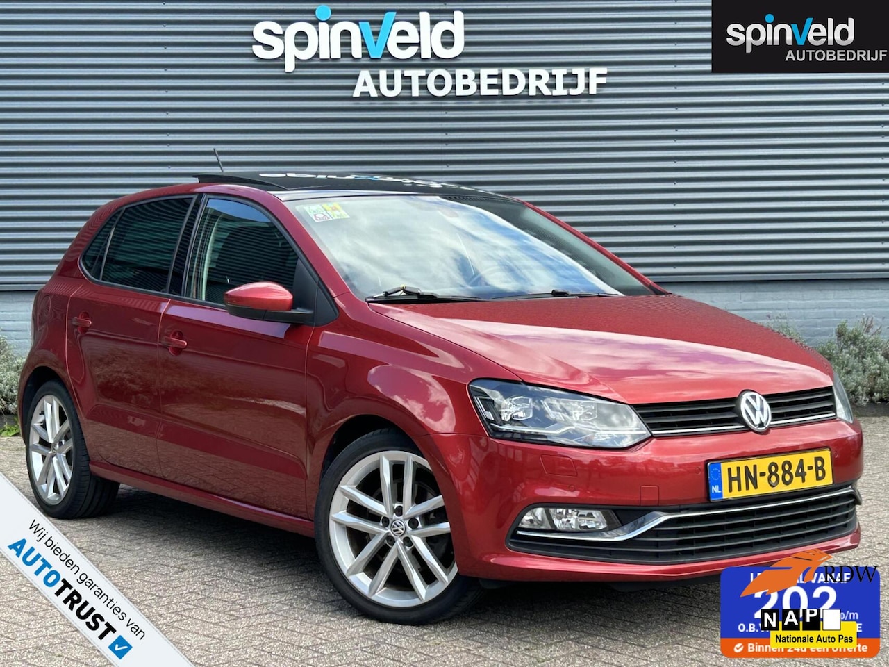 Volkswagen Polo - 1.0 TSI Highline BJ’15 Schuifdak Climate - AutoWereld.nl