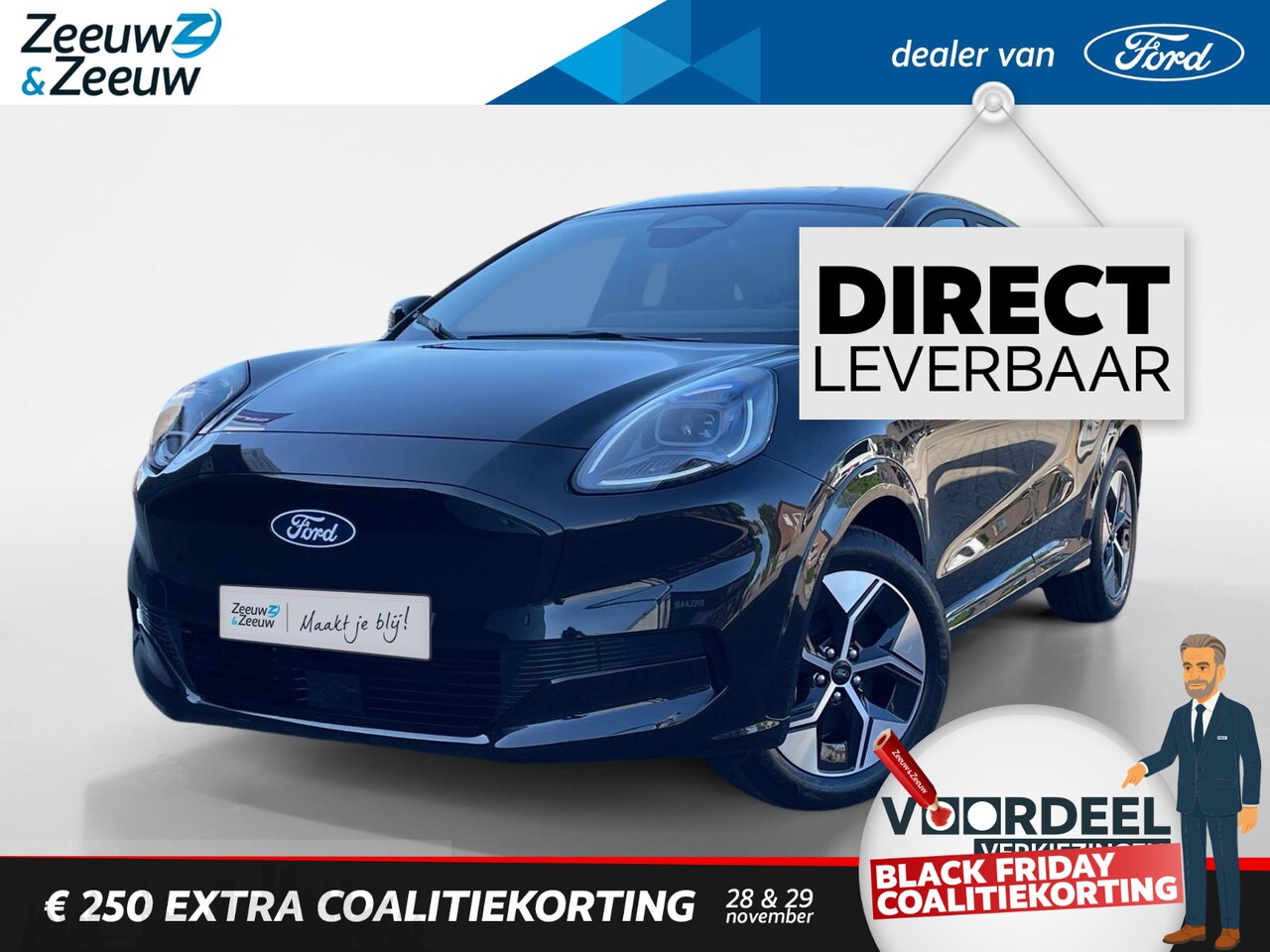 Ford Puma Gen-E - 44 kWh | VOORRAAD! | €3.000,- korting | 0,99% rente Ford Options! | Winterpack | Comfortpa - AutoWereld.nl