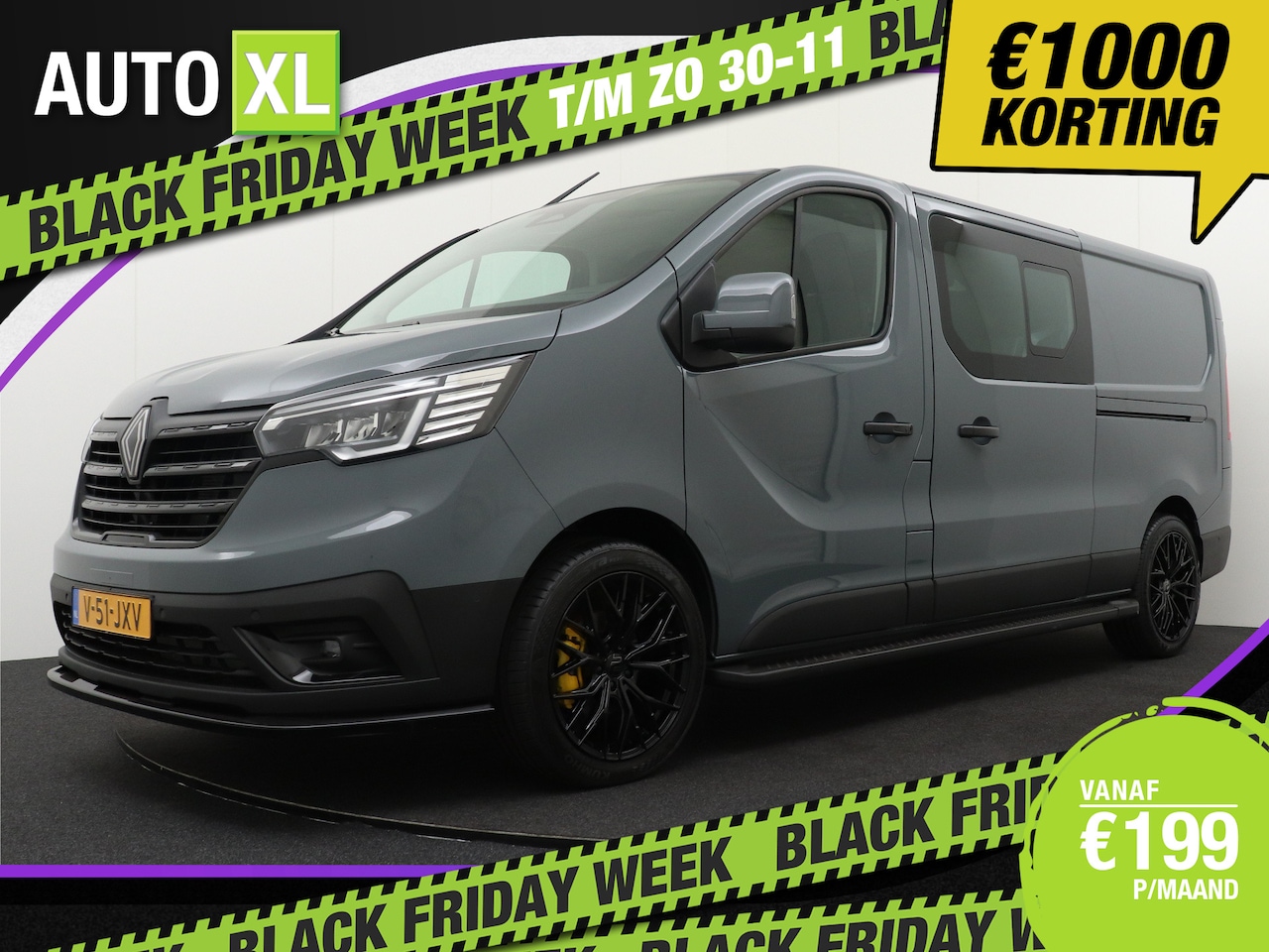 Renault Trafic - 2.0 170 PK Aut. L2H1 DC RS-Pack Camera Dodehoek Climate Stoelverw K - AutoWereld.nl