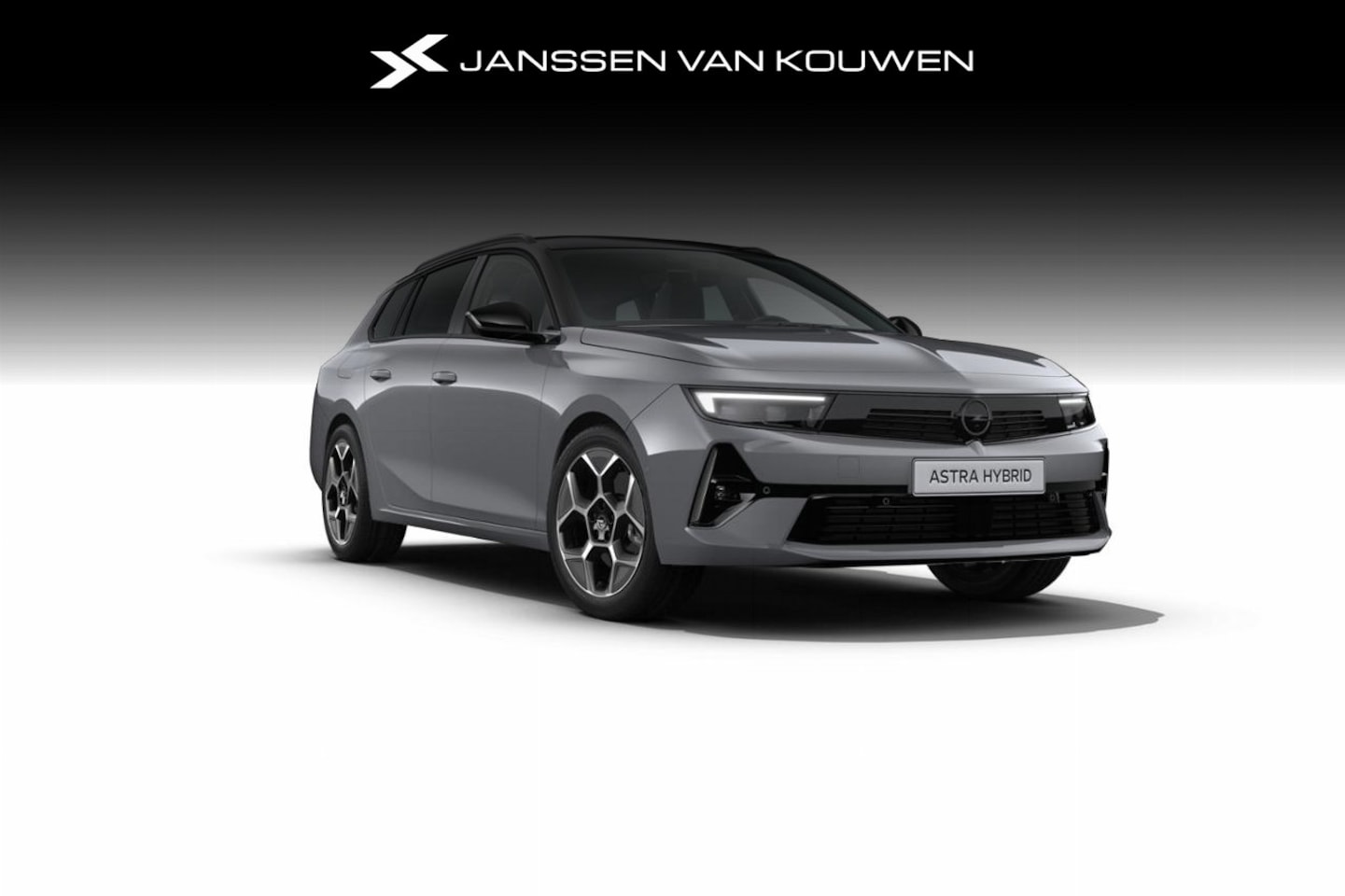 Opel Astra - GS - Hybrid | 18" Lichtmetalen velgen bi-colour met grijze accenten, Pentagon | Black pack - AutoWereld.nl