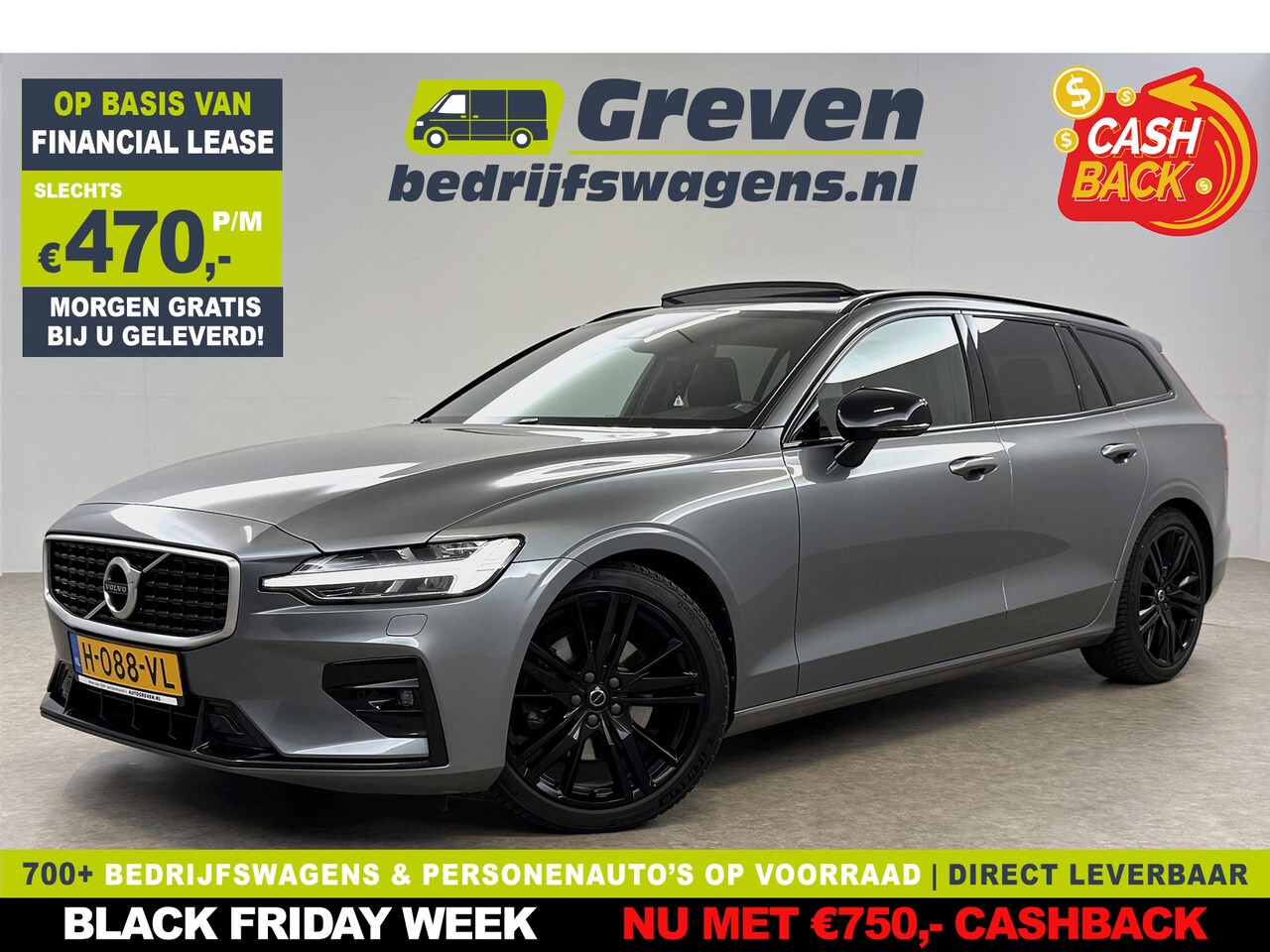 Volvo V60 - 2.0 T4 R-Design | Pano |  LED | Virtual | Memory | Stoelverw. | Camera | Carplay | Cruise - AutoWereld.nl