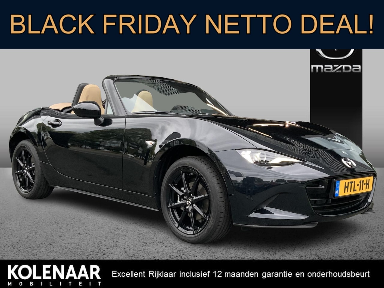 Mazda MX-5 - 1.5 -G 132 Kazari Black Edition/Black Friday Netto Deal!/€7595,- voordeel!/Direct leverbaa - AutoWereld.nl