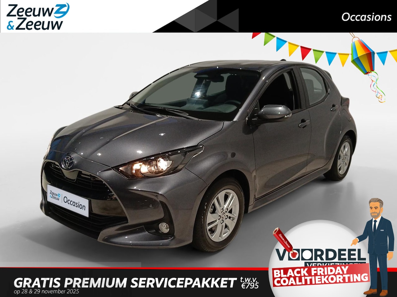 Toyota Yaris - 1.5 Hybrid 115 Active *NIEUW*Automaat*Navi/Carplay*Parkeersensoren*Parkeersensoren*Climate - AutoWereld.nl