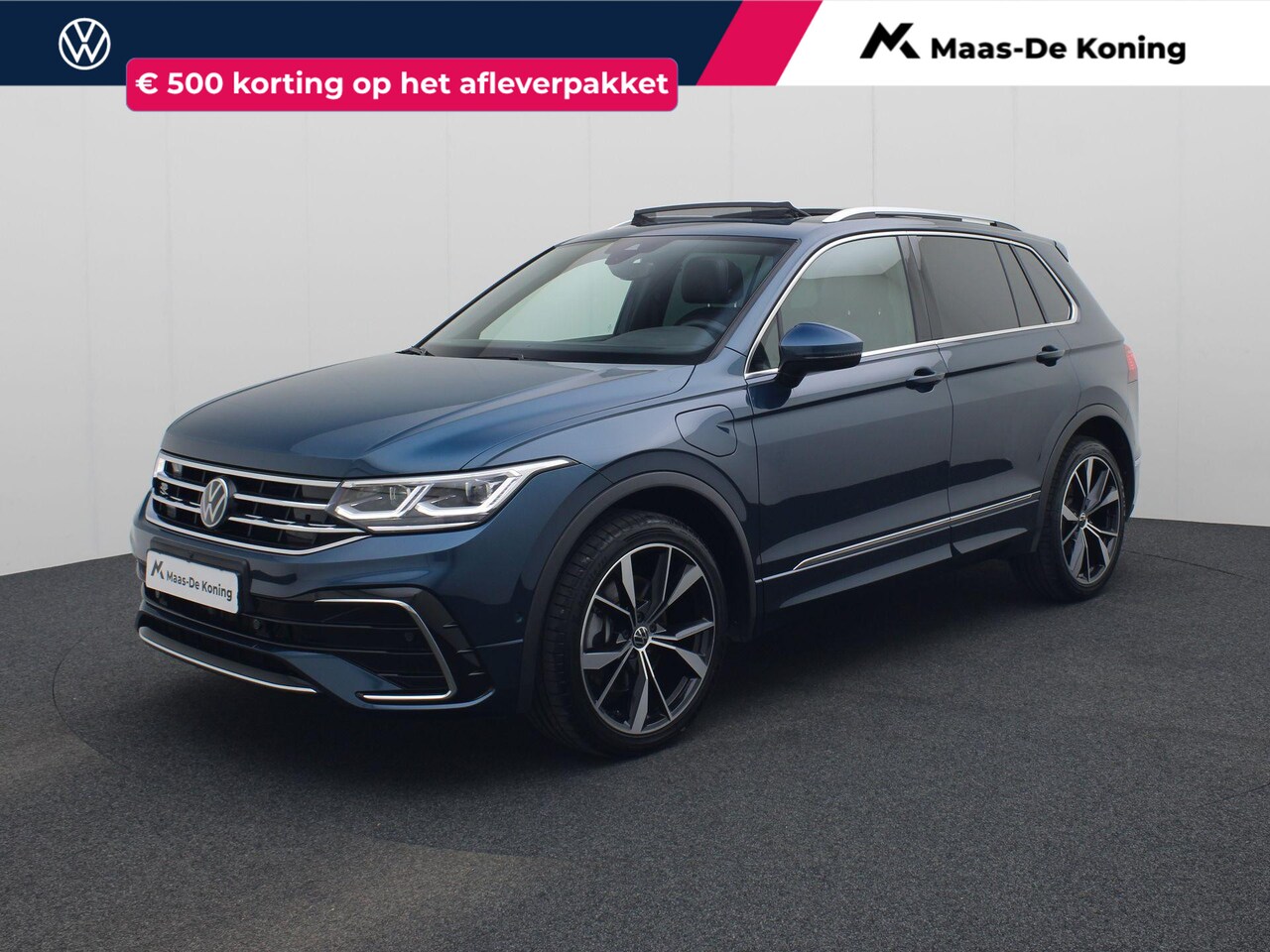 Volkswagen Tiguan - 1.4 TSIeHybrid 180kW/245PK R-Line DSG · Panoramadak · Leder · Trekhaak · Camera · Elektris - AutoWereld.nl