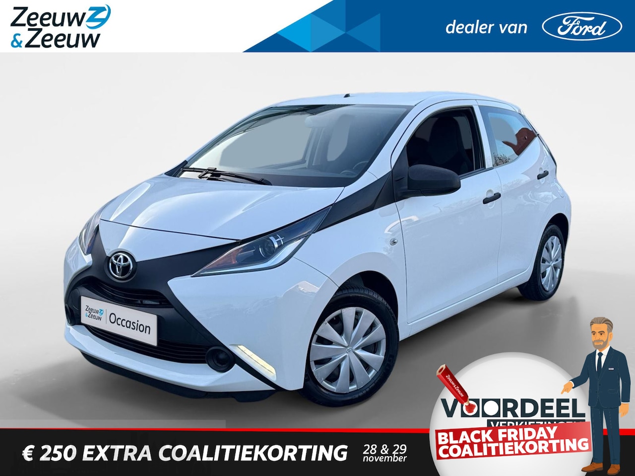 Toyota Aygo - 1.0 VVT-i x-now Airco| 12 maanden Bovag garantie| Nieuwe APK| - AutoWereld.nl