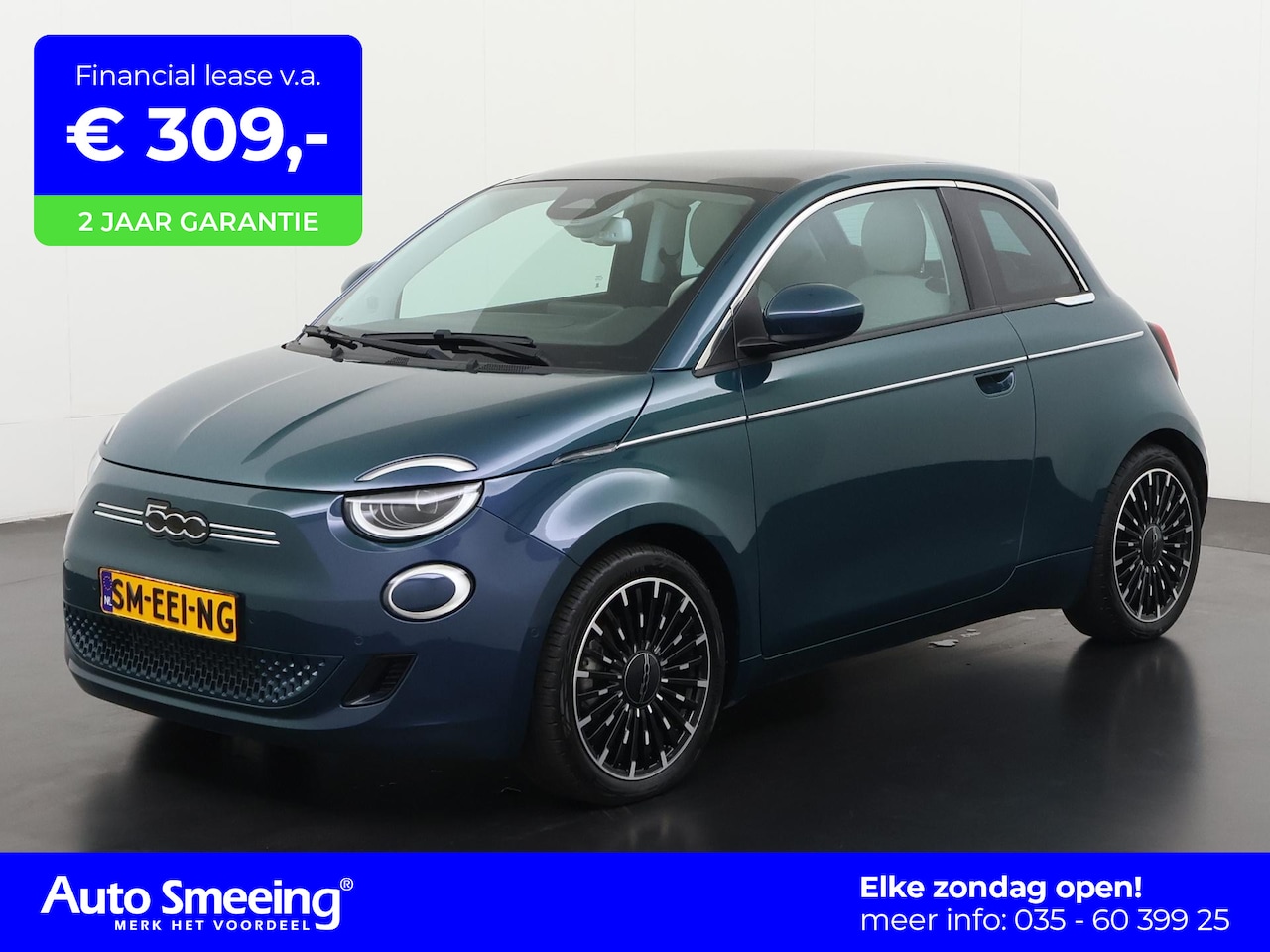 Fiat 500 - 3+1 La Prima 42 kWh | SOH 100% | Panoramadak | Zondag Open! - AutoWereld.nl