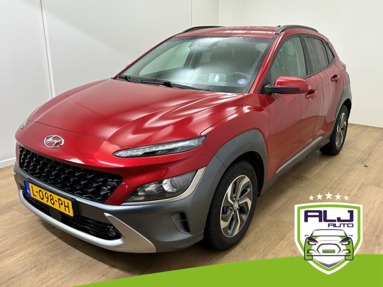 Hyundai Kona - Occasion 1.6 GDI HEV Fashion | Rood | Tweedehands Hyundai Kona | Airco | Bluetooth - AutoWereld.nl