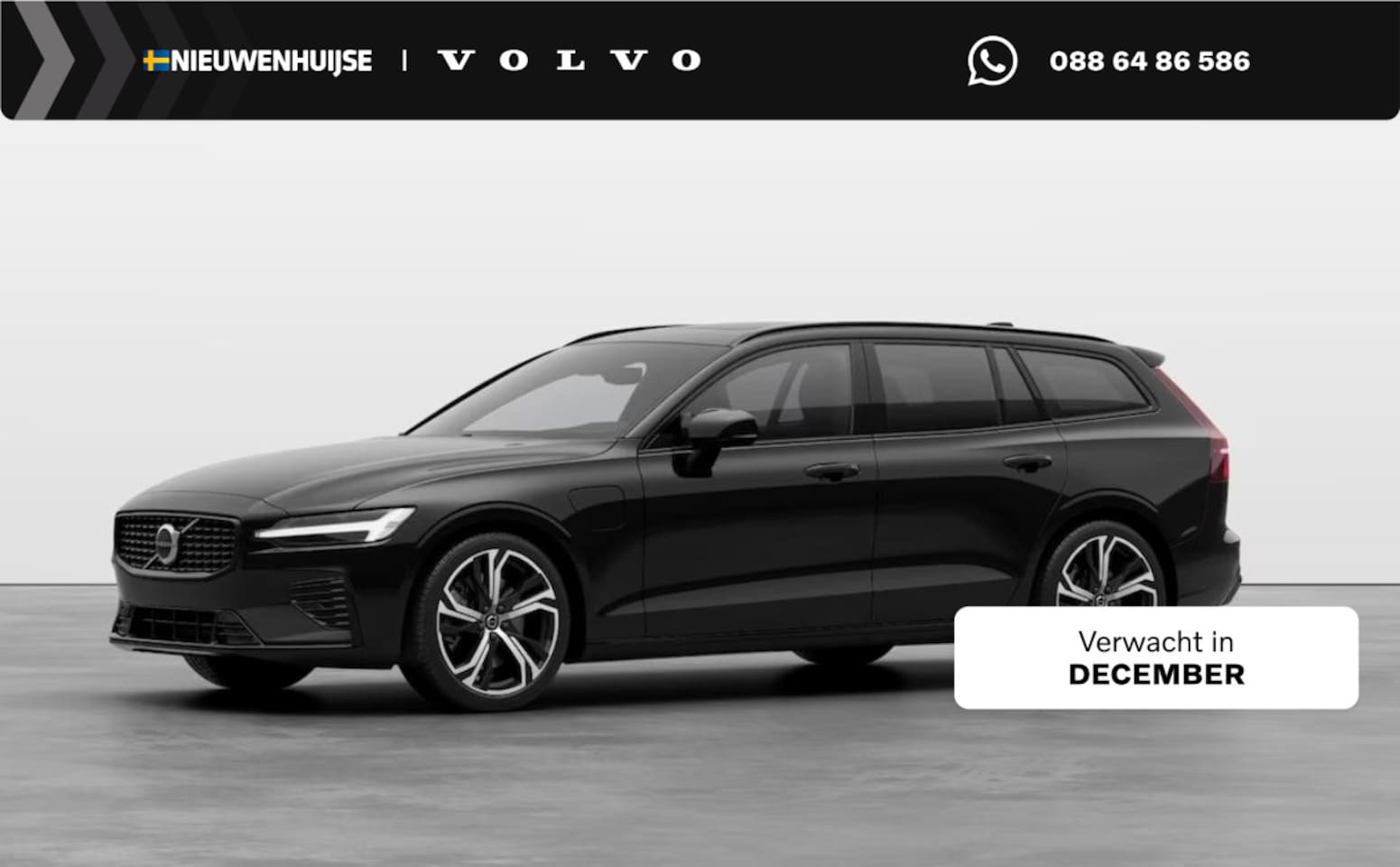 Volvo V60 - 2.0 T8 Plug-in hybrid AWD Plus Perform. Ed. Dark 455 PK | Adaptieve Cruise Control | Schui - AutoWereld.nl