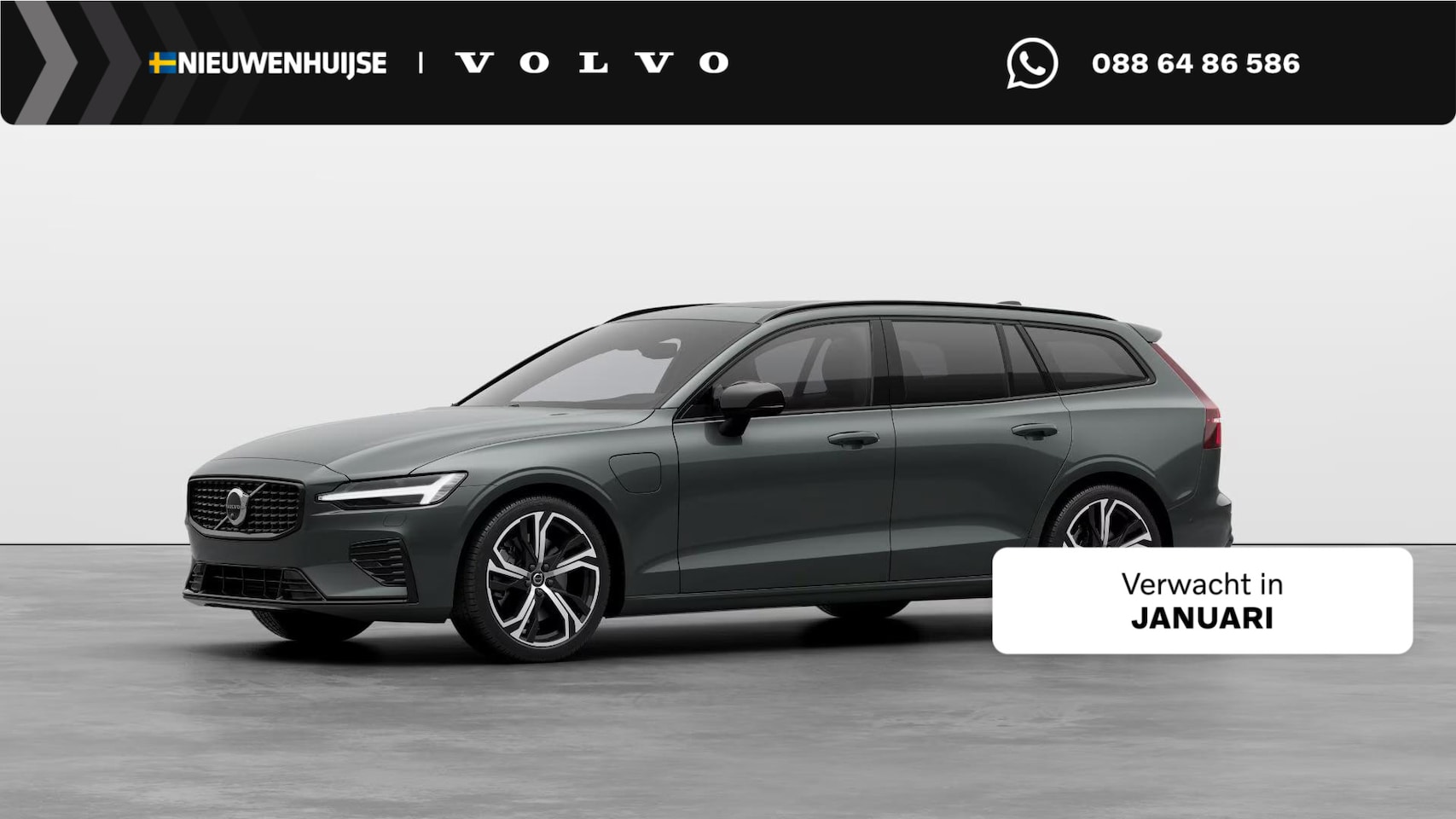 Volvo V60 - 2.0 T8 Plug-in hybrid AWD Ultra Dark | Bowers & Wilkins | Zwarte hemel | Massage | Stoel v - AutoWereld.nl
