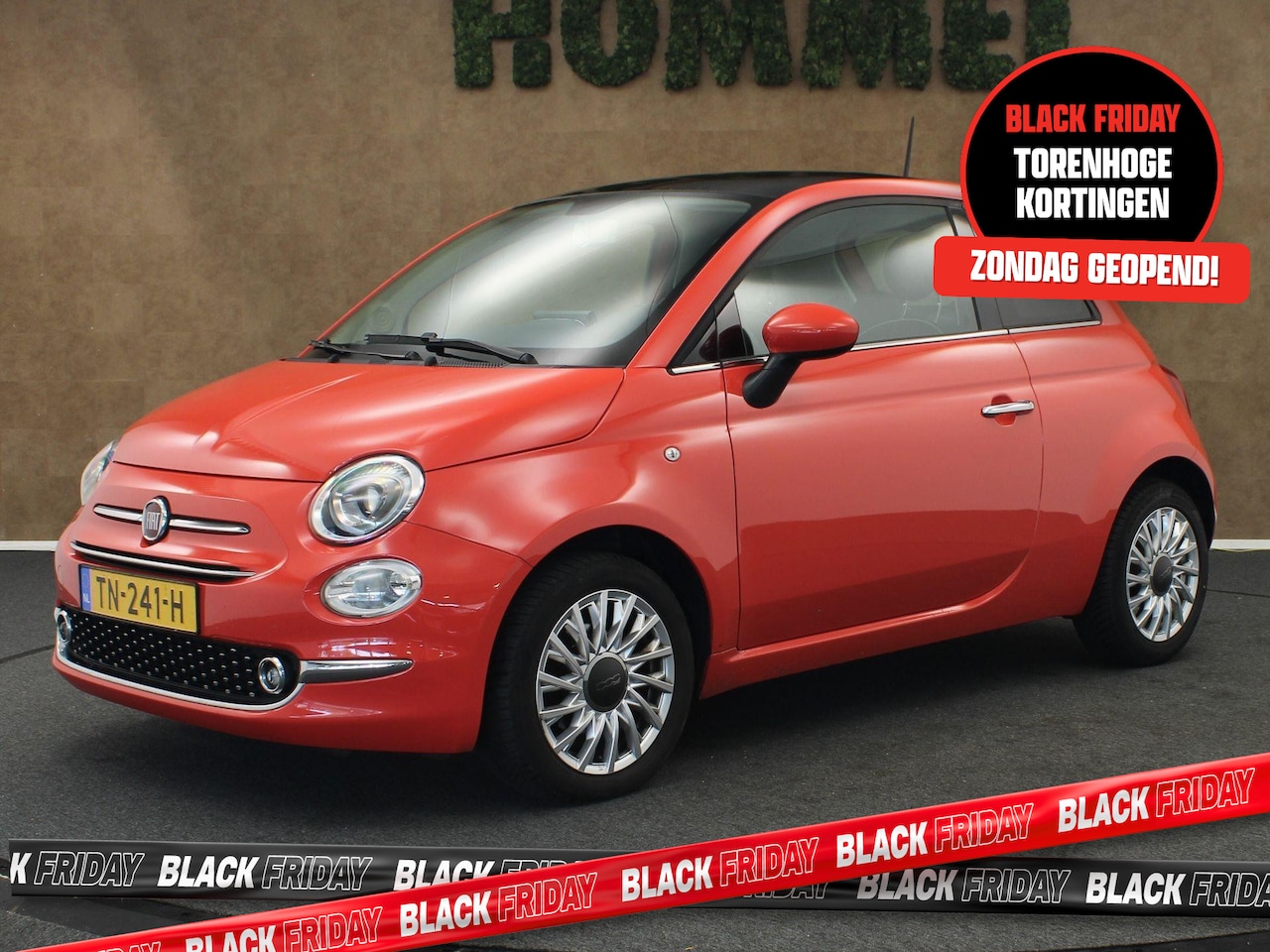 Fiat 500 - 1.2 Lounge - GROOT MULTIMEDIASCHERM - PARKEERSENSOREN ACHTER - AIRCO - PANORAMADAK - 15 IN - AutoWereld.nl