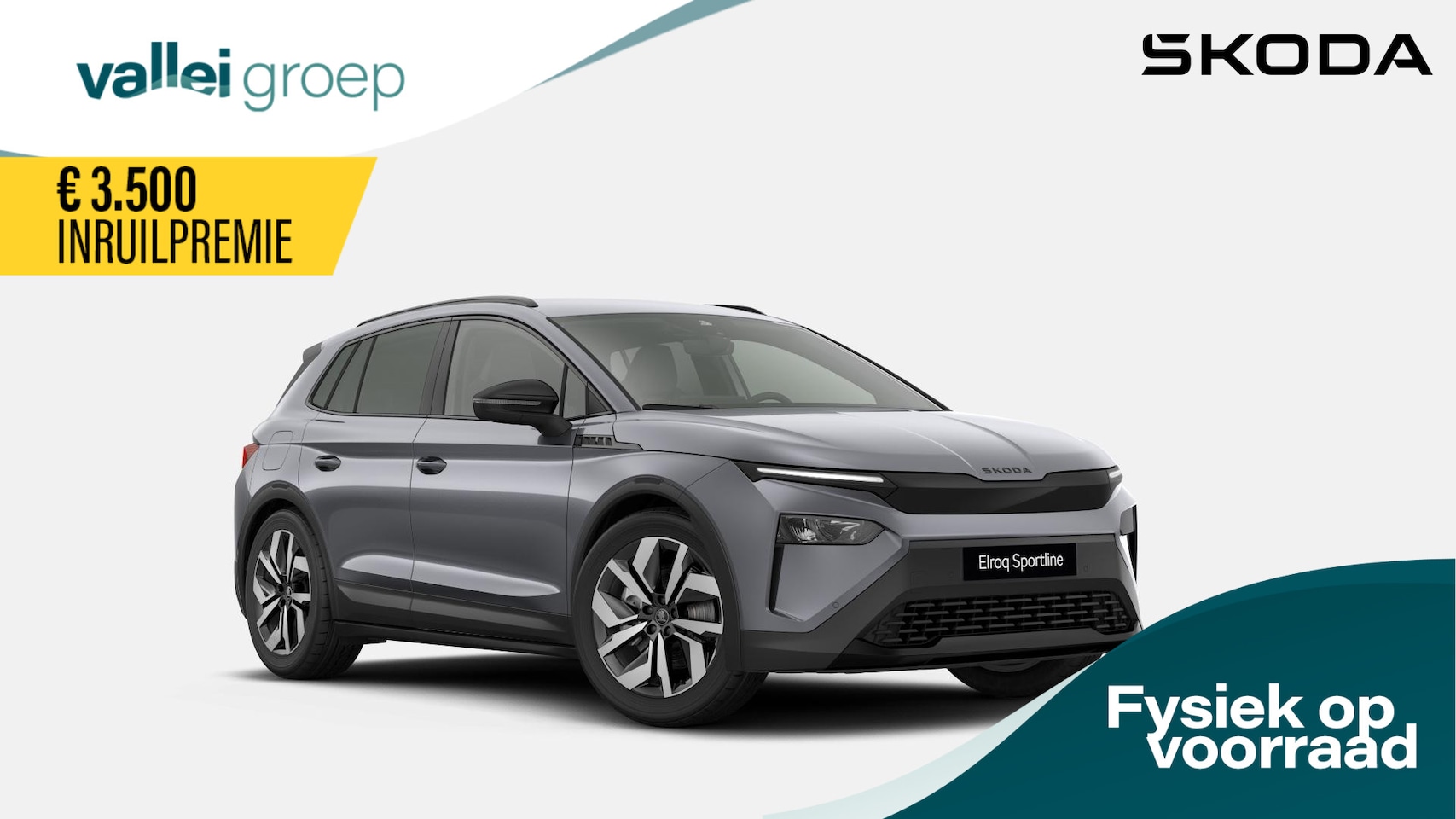 Skoda Elroq - Sportline Elektromotor 210 kW / 286 PK SUV | Levering in 2025 | ACC | Keyless Entry | 20 i - AutoWereld.nl