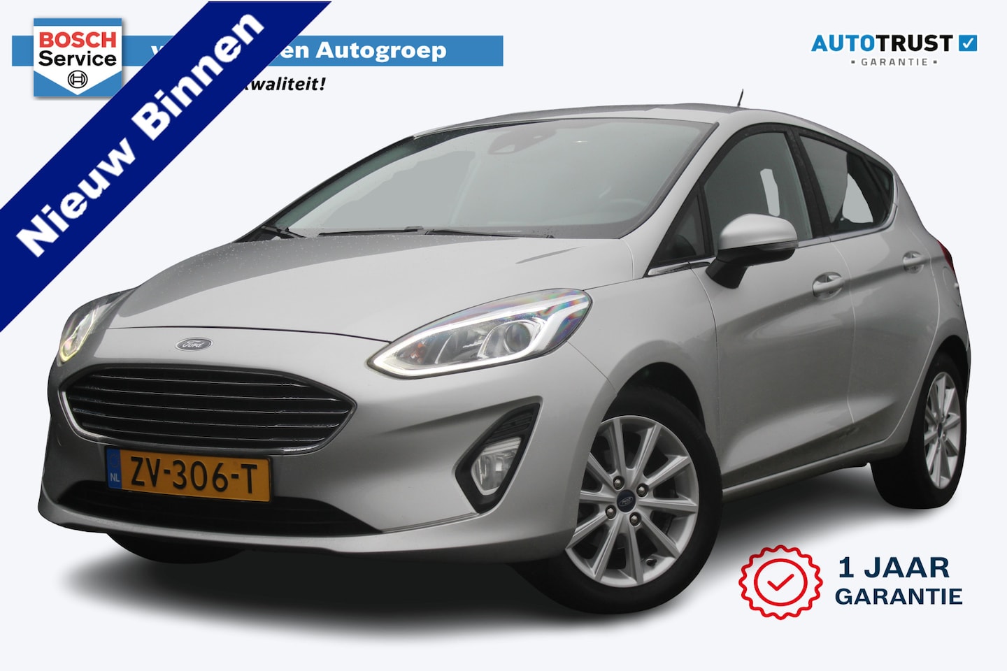 Ford Fiesta - 1.0 EcoBoost Titanium | Incl. 12 maanden garantie | Cruise control | Climate control | Blu - AutoWereld.nl