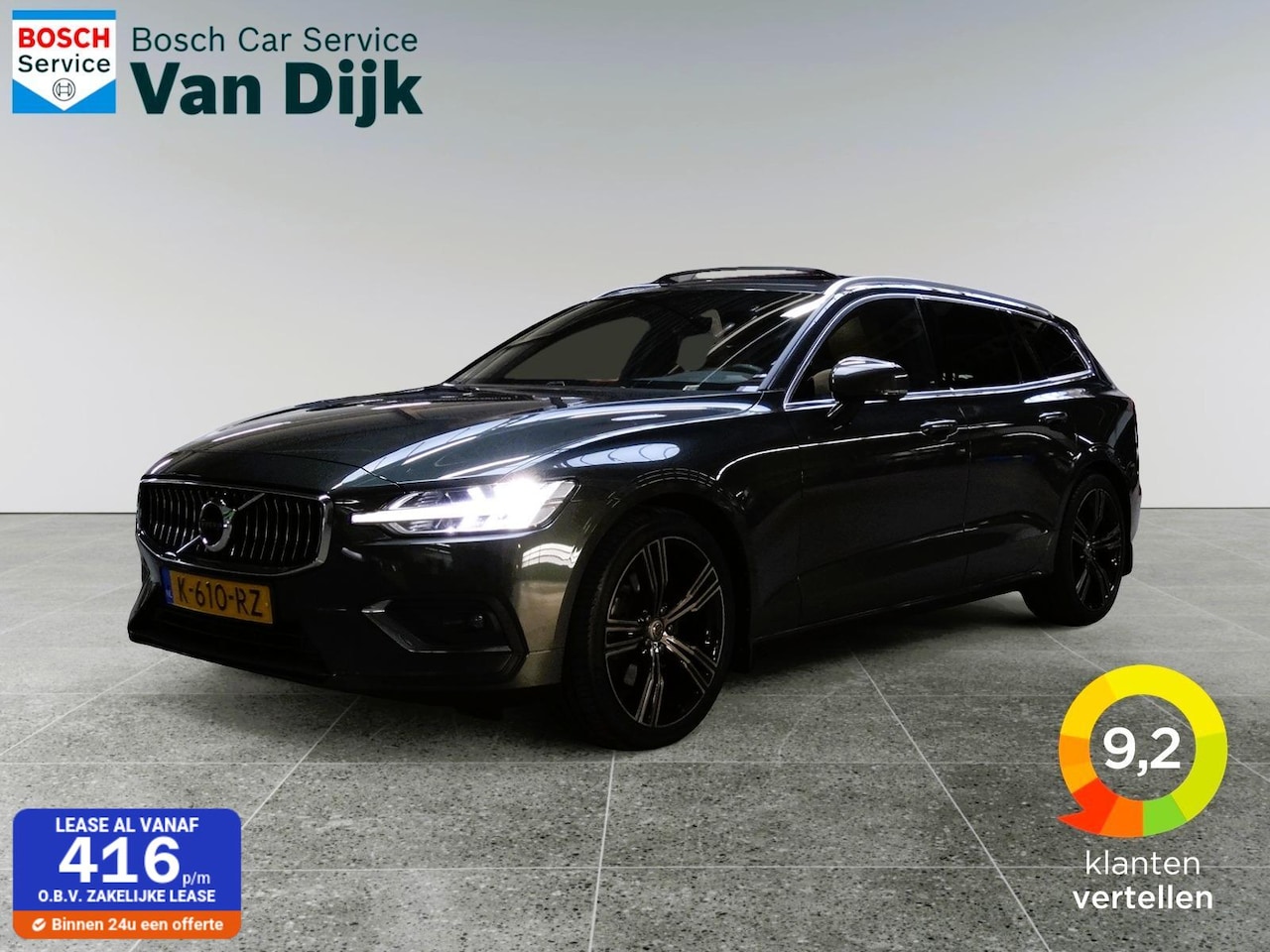 Volvo V60 - 2.0 B3 Inscription / pano/ trekhaak/carplay /leder - AutoWereld.nl