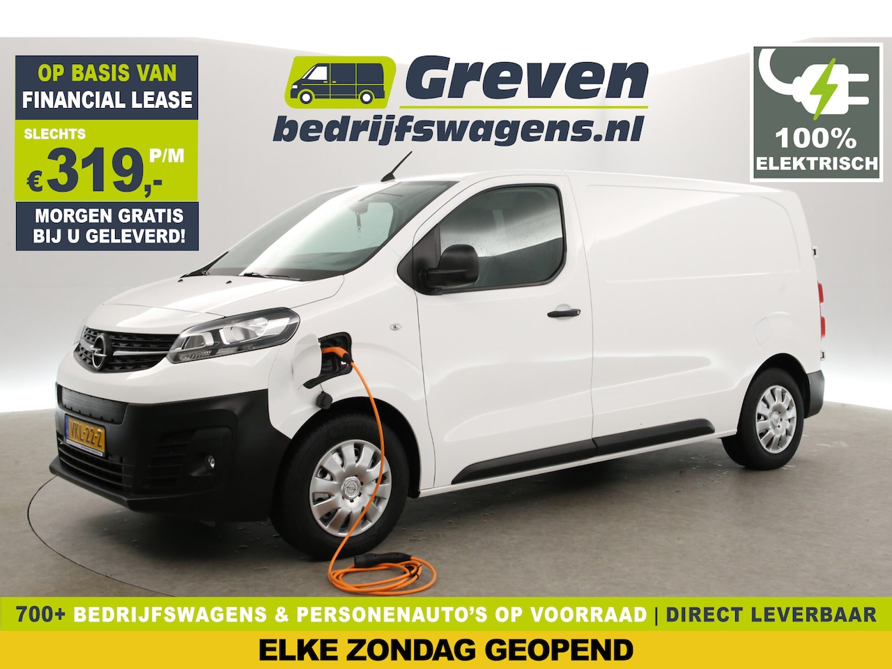Opel Vivaro - L2H1 75 kWh | Elektrisch | Snelladen | Airco | Cruise | 3-Zits | Carplay | Camera | Navi | - AutoWereld.nl