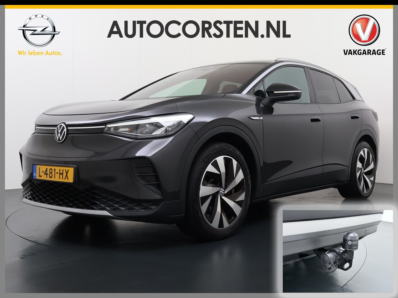 Volkswagen ID.4 - Max 77kWh W-pomp Trekhaak Camera Lmv 20" Adap.Cruise + stop&go Apple Carplay Android Auto - AutoWereld.nl