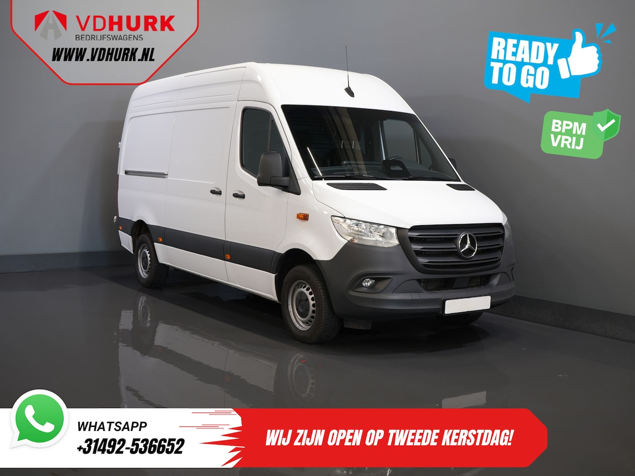 Mercedes-Benz Sprinter - 317 CDI Aut. L2H2 BPM VRIJ! Gev.Stoel/ 270 Gr.Deuren/ Stoelverw./ Navi/ Camera/ Cruise/ Ai - AutoWereld.nl