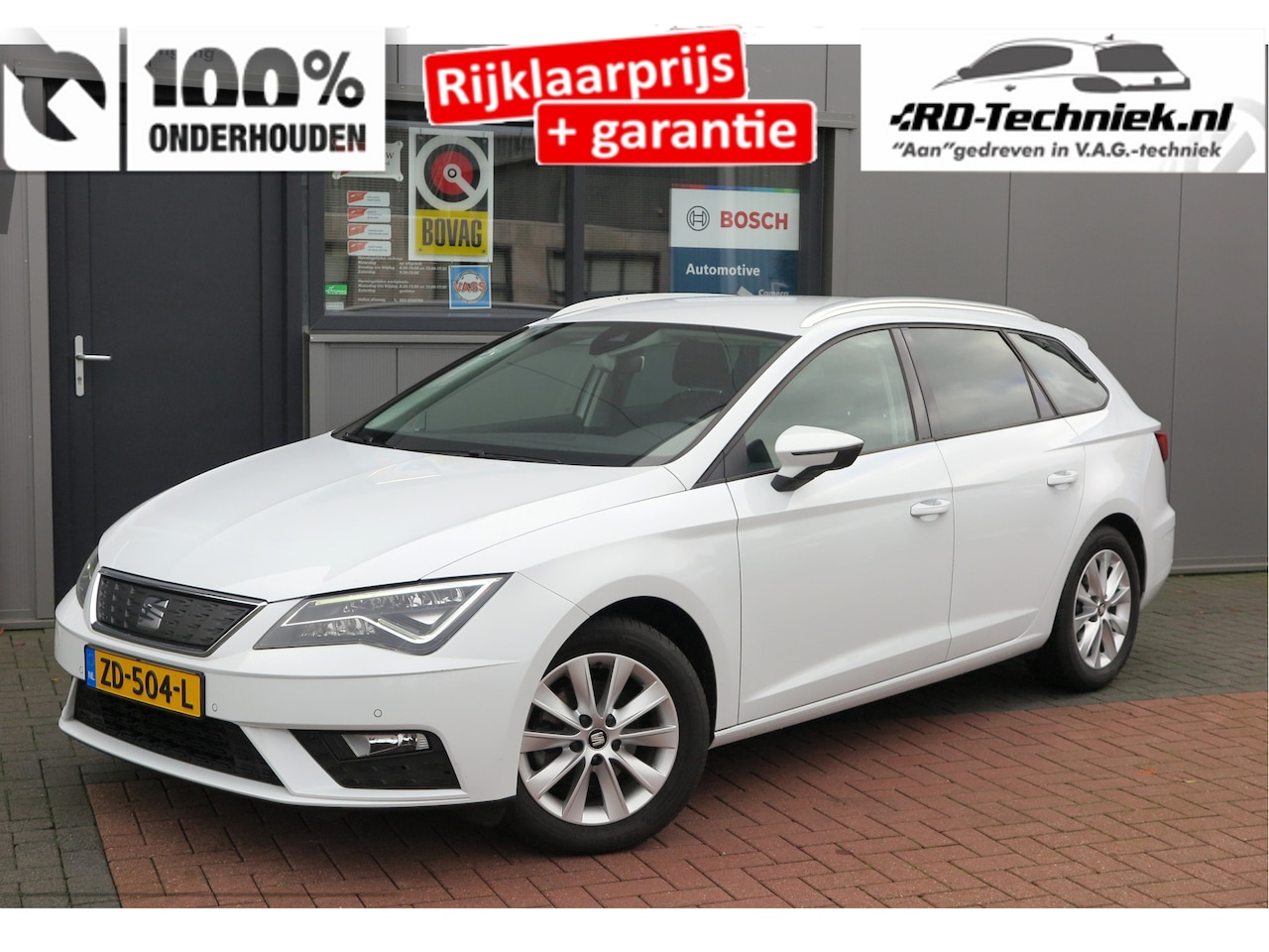 SEAT Leon ST - 1.0 116pk DSG EcoTSI Style Business Intense Keyless, LED, Navi , Full-link , PDC voor & ac - AutoWereld.nl
