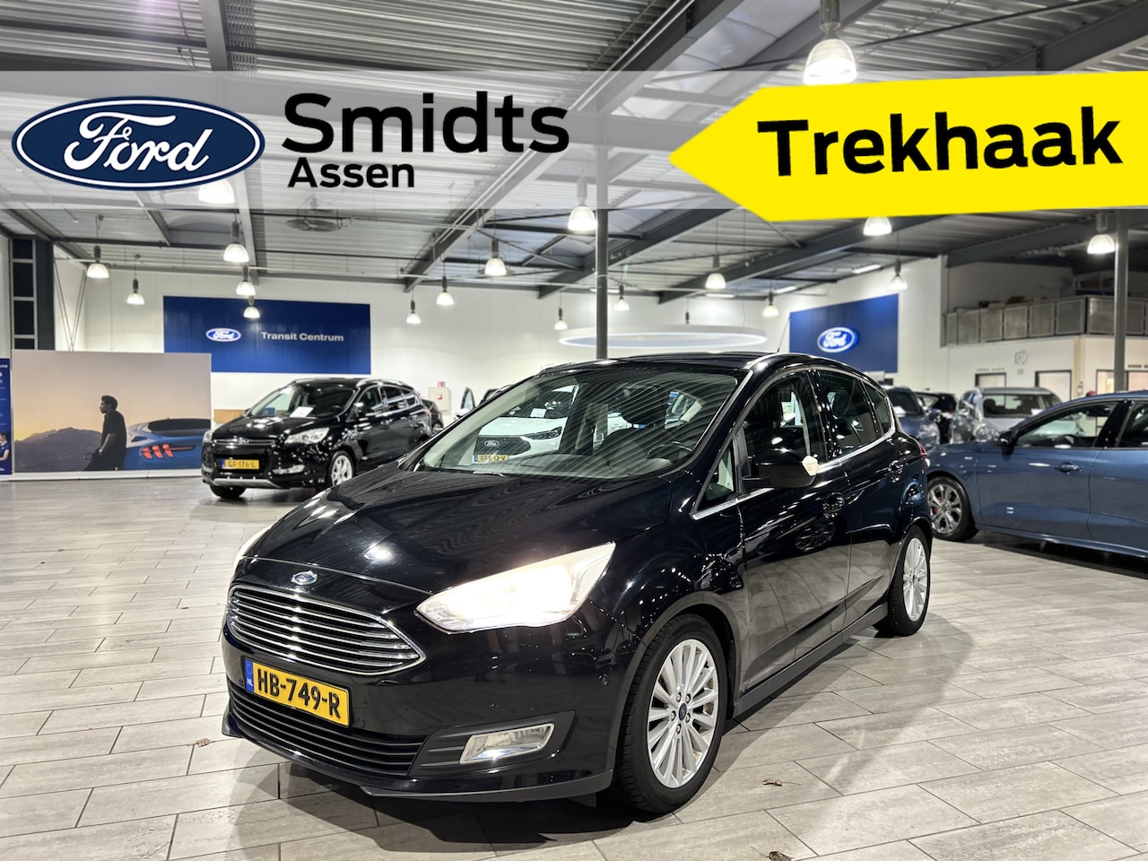 Ford C-Max - EcoBoost 125 pk Titanium | Trekhaak | El. a. klep | Navi | Clima | Cruise | Voorruitverw. - AutoWereld.nl