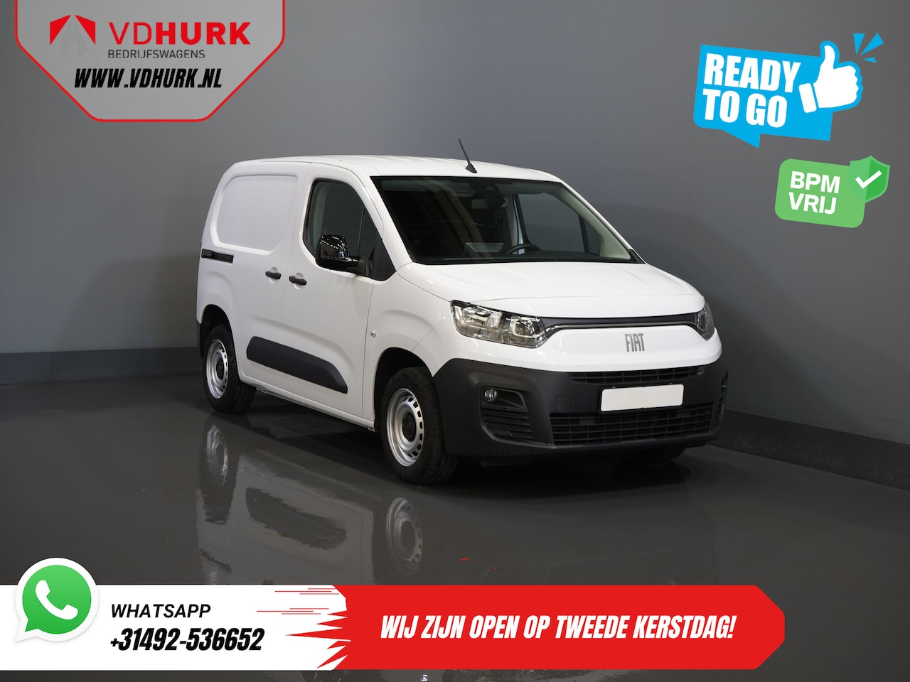 Fiat Doblò - 1.5 HDi 100 pk 3 Pers./ CarPlay/ Stoelverw./ Camera/ PDC/ Cruise/ Airco - AutoWereld.nl