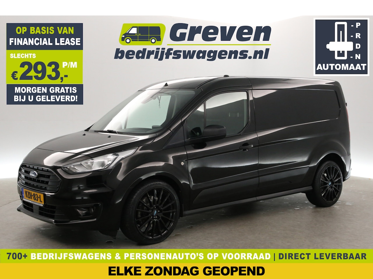 Ford Transit Connect - 1.5 EcoBlue 100PK L2 Black Edition | 8-Traps Aut. | Camera | 3-Zits | Airco | Cruise | Tre - AutoWereld.nl