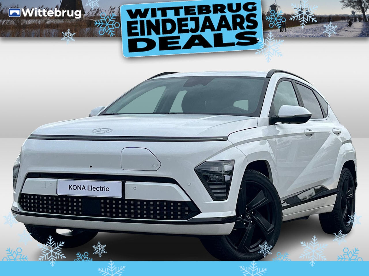 Hyundai Kona Electric - Premium 65.4 kWh Volledig Elektrische Automaat met Navigatie, Lederen bekleding en Stoelve - AutoWereld.nl