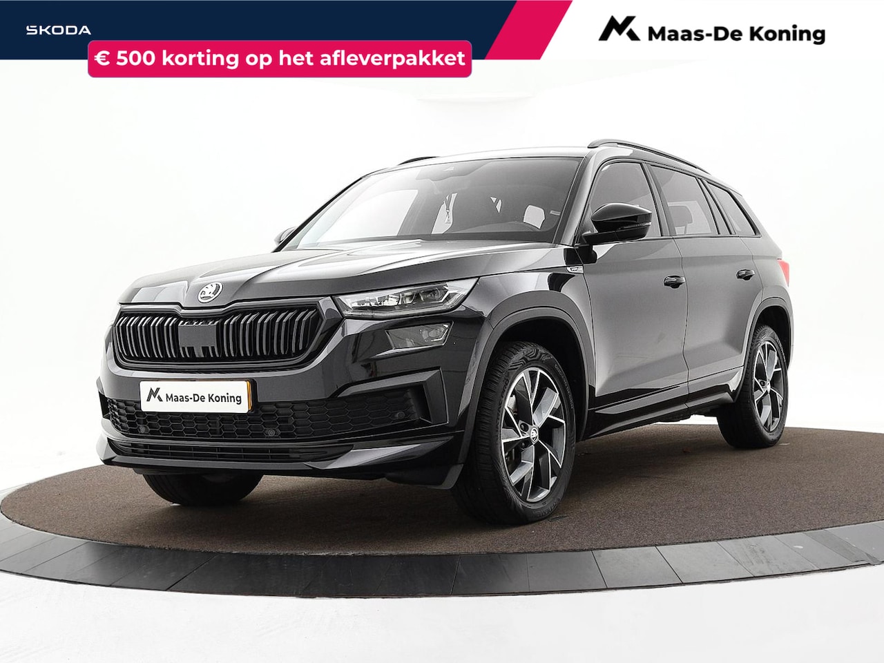 Skoda Kodiaq - 1.5 TSI 150pk DSG Sportline Business 7p. · Camera · Elek. Trekhaak · Apple/Android Car Pla - AutoWereld.nl