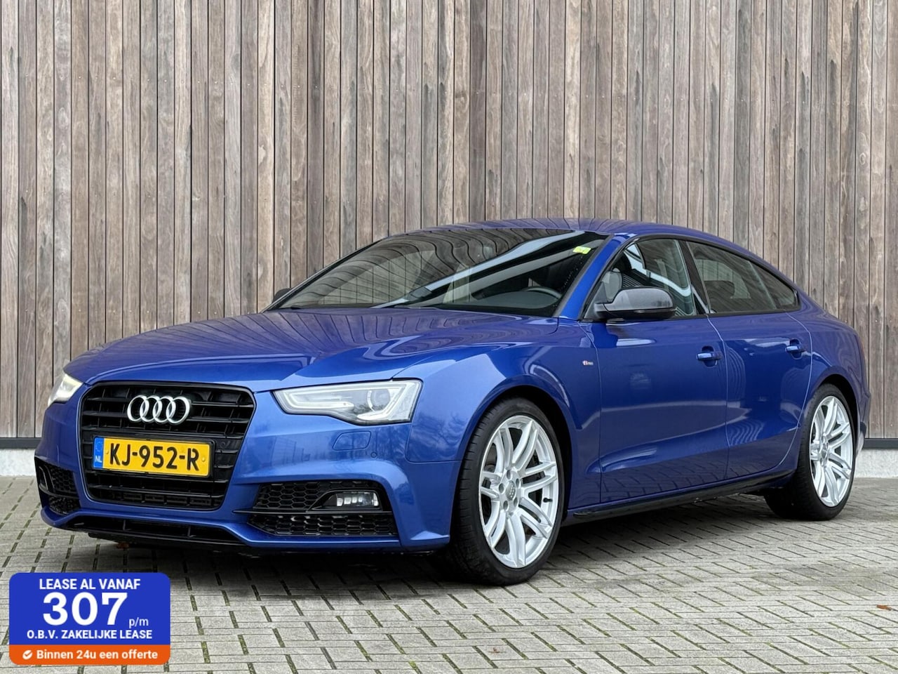 Audi A5 Sportback - 1.8 TFSI S-Edition Sport, SEPANG BLUE, BLACKOPTIEK PAKKET - AutoWereld.nl