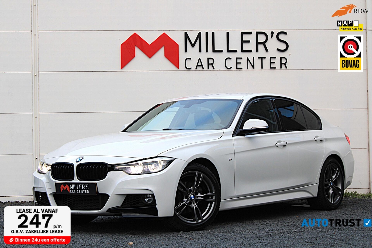 BMW 3-serie - 318i M pakket LED 18 inch Pirelli Winterbanden - AutoWereld.nl