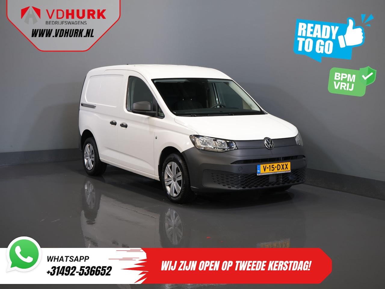 Volkswagen Caddy Cargo - 2.0 TDI BPM VRIJ! NL Auto/ Carplay/ Cruise/ Airco/ PDC/ Trekhaak - AutoWereld.nl