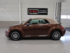 Volkswagen Beetle Cabriolet - 1.2 TSI Exclusive Edition Leer Airco-ecc Camera Navigatie Bluetooth 17 inch Circle Black P