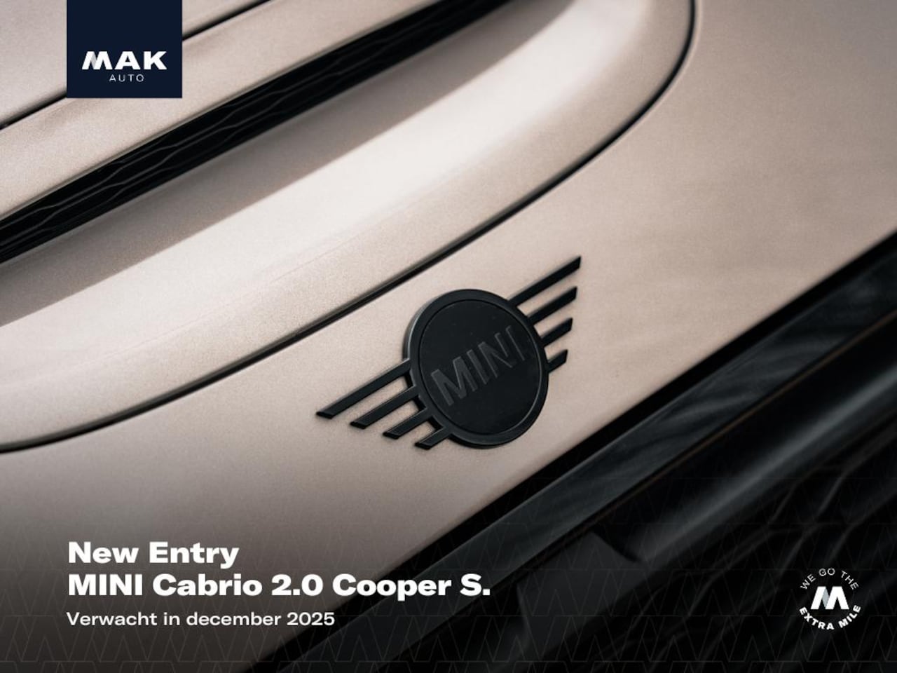 MINI Cabrio - 2.0 Cooper S Rockingham GT Edition 2.0 Cooper S Rockingham GT Edition, NL-auto, JCW, H/K, LED, 17", sport-stl., keyless, NP53 - AutoWereld.nl