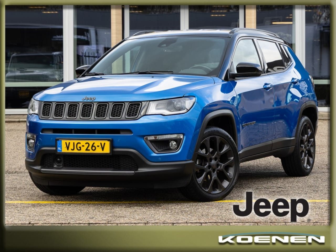 Jeep Compass - 1.3T 150pk S Automaat GRIJS KENTEKEN!/ CLIMA / LEER / CRUISE C - AutoWereld.nl