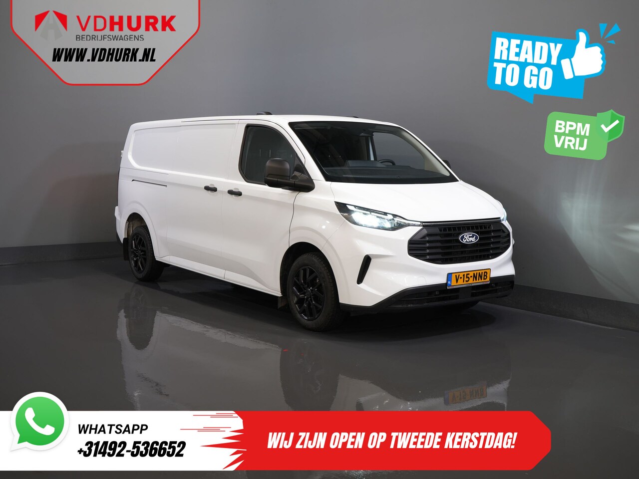 Ford Transit Custom - 2.0 TDCI 136 pk Aut. L2 Trend BPM VRIJ! LED/ Carplay/ Camera/ Climate/ PDC/ Cruise - AutoWereld.nl