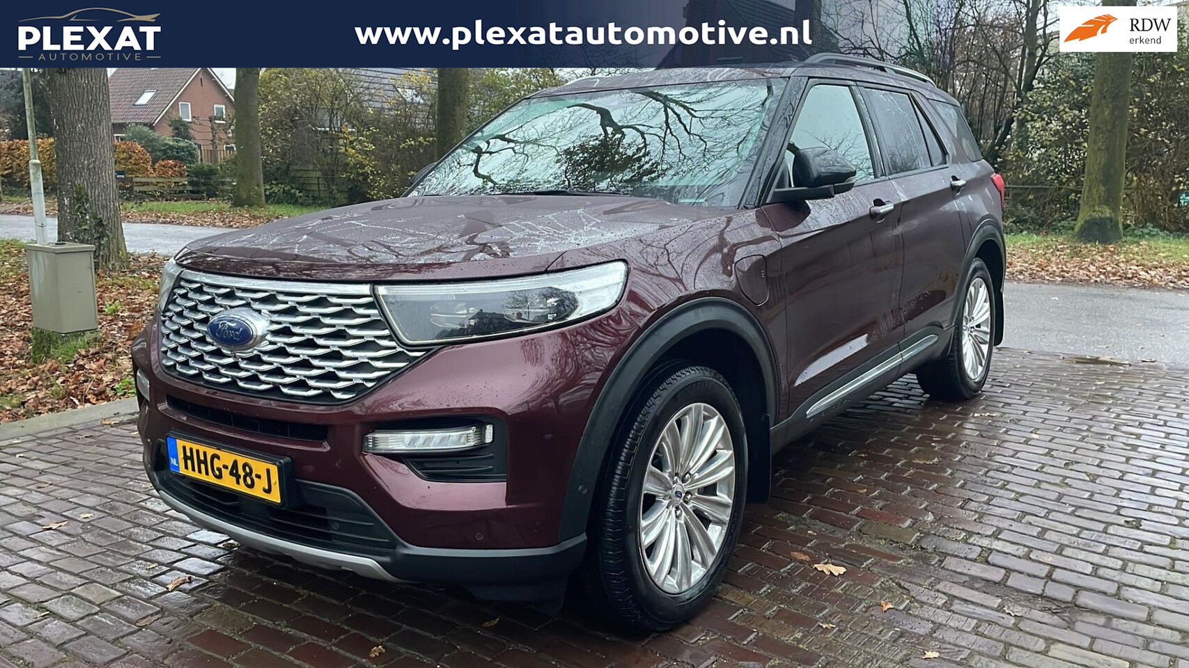 Ford Explorer - 3.0 V6 EcoBoost PHEV Platinum Aut. | Massage | Panorama | Bang & Olufsen | Lederen Dashboa - AutoWereld.nl