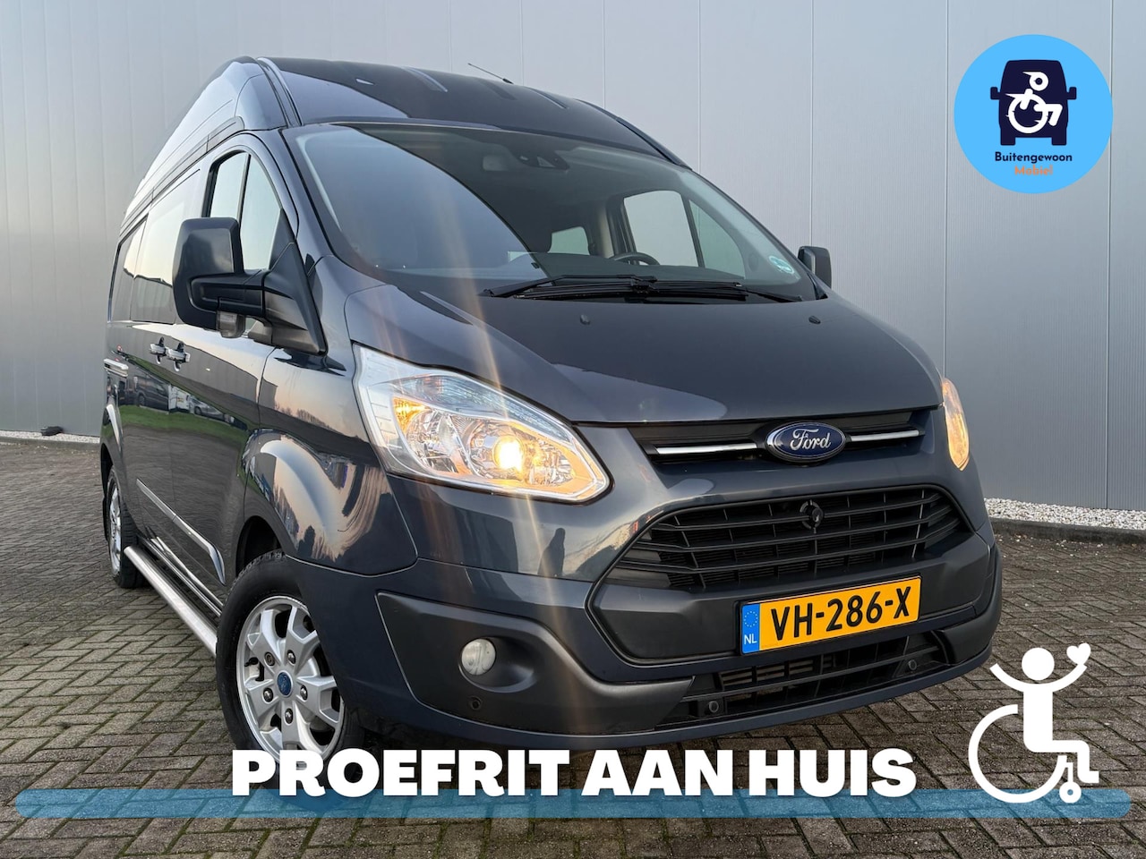 Ford Transit Custom - 5+1 Rolstoelbus L2H2 (Airco) - AutoWereld.nl