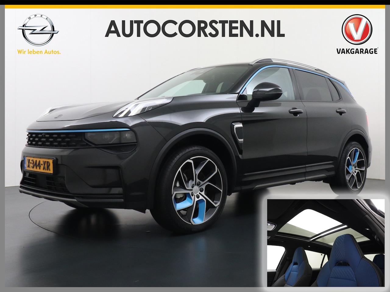 Lynk & Co 01 - AUT-7 261pk PHEV Zwarte-Hemel Pano-Schuifdak Lmv 20" 360°Camera Apple Carplay Android Auto - AutoWereld.nl