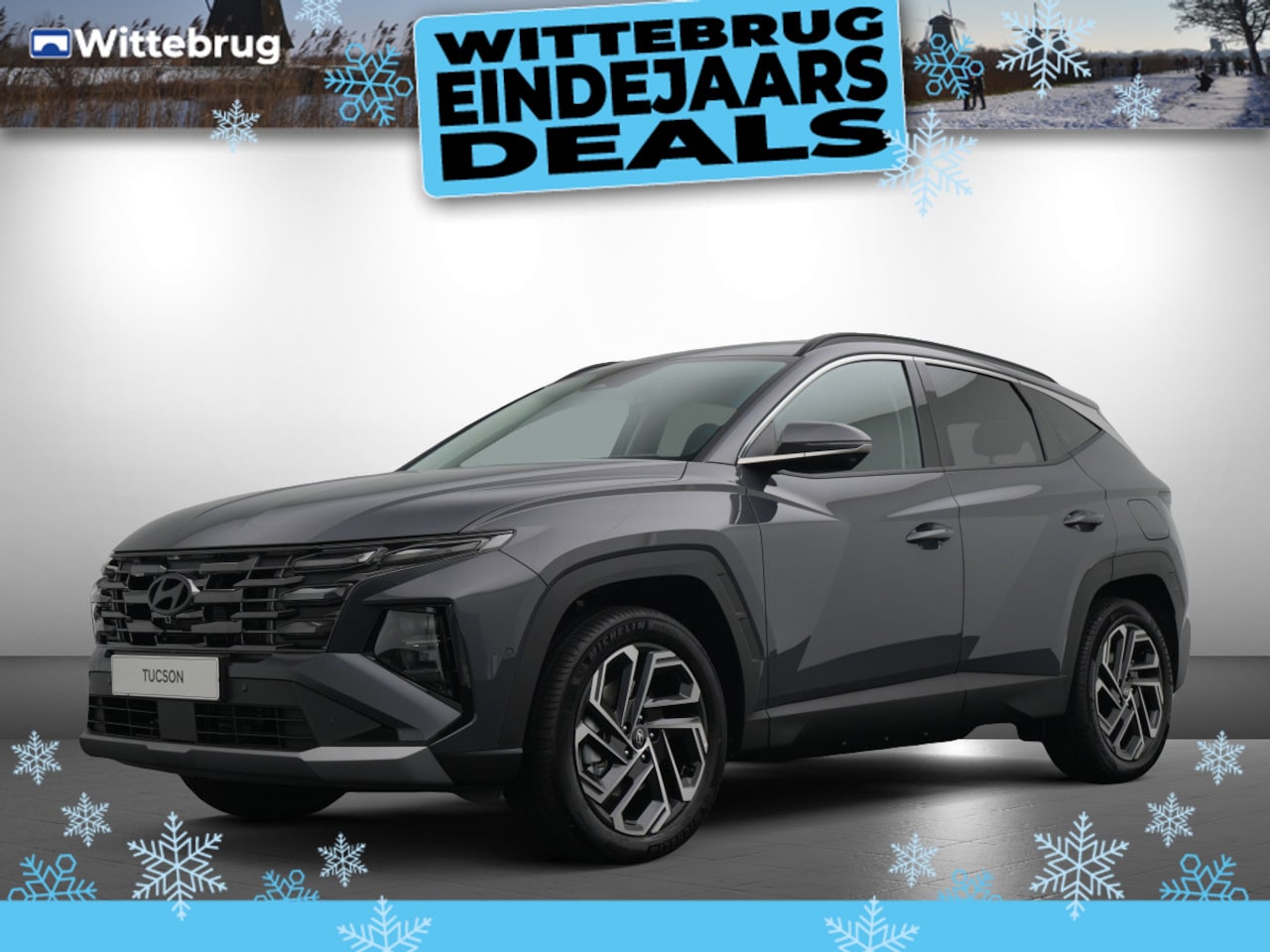 Hyundai Tucson - 1.6 T-GDI HEV Premium Full Hybride Automaat met Lederen bekleding, Navigatie en 360 graden - AutoWereld.nl